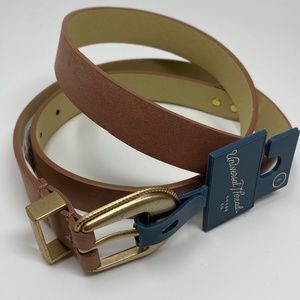 Universal Thread Womens Large Belt Blush Pink Faux Leather Antique Gold Buckle